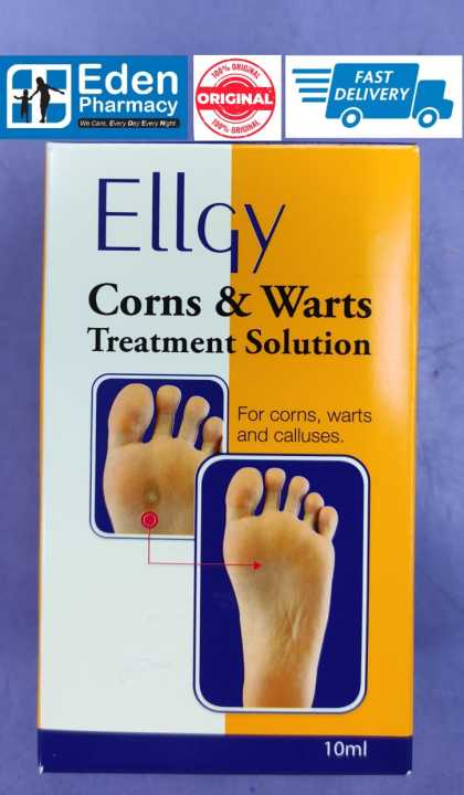 Traitement Ellgy Contre Cors Et Verrues - Solution 10 Ml Pour élimination En Douceur