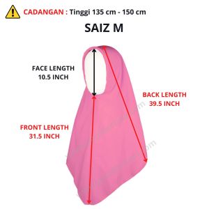 TL003 - TUDUNG LABUH SEKOLAH PINK