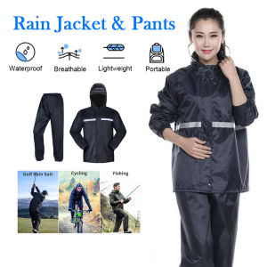 Motorcycle Raincoat with Pants: A Waterproof & Reflective Solution for Riders