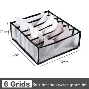 Konco Closet Organizer Clothing Jeans T-shirts Underwear Storage Bags Drawer Organizers for Socks Bras Pants Cabinet Pants Storage Organizer