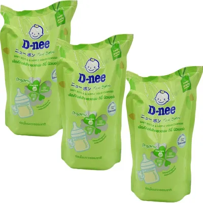 Combo 3 Túi Nước Rửa Bình Sữa Dnee 600ml