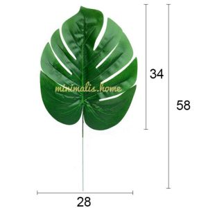 Daun Monstera Plastik Jumbo Daun Artificial