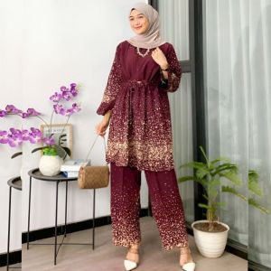 ANYA - One set Wanita Kekinian Lengan panjang/Stelan baju wanita/Stelan wanita terbaru kekinian/Atasan wanita lengan panjang/Rok rajut premium/Stelan wanita premium jumbo/baju one set kekinian/setelan Remaja/Stelan muslim/One set polos/One set tunik/baju