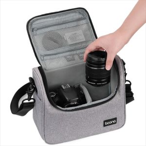 EL TRONICS Shoulder Storage Bag Camera Bags Waterproof Grey Camera Cases Camera Sleeve Black Photography Bag Photographers