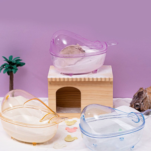 Elegant Hamster Bathtub Box Small Pet Animals Cage Accessories Small Animal Cage Sand Bath Supplies
