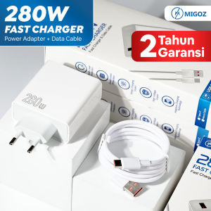 Set Charger Adaptor Kabel Smartphone 280W Type C Dan Micro Fast Charging Charger Realme OPPO Xiaomi