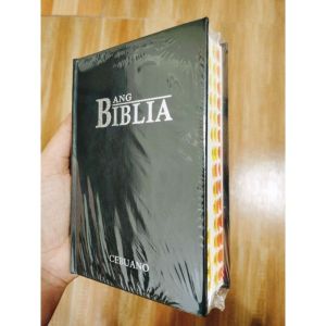 CEBUANO BIBLE & ENGLISH-CEBUANO DIGLOT HOLY BIBLE KJV SOFT LEATHERETTE BROWN COVER WITH THUMB INDEX【Fast Delivery】