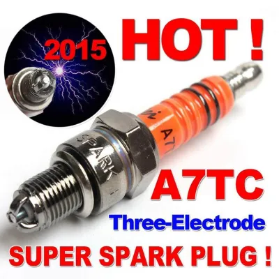 Bugi A7TC cho xe máy chân ngắn 3 chấu loại 50cc-150cc NSA