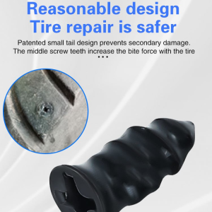 Quick Tire Repair Tool Motorcycle Scooter Tubeless Tire Repair Kit Patching Rubber Nails Quick Tool Self-patching Nails Vacuum Patching Rubber Nails