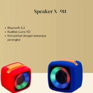 Speaker X-911 Led Smart Bass X 911 Bluetooth Speaker Wireless Disco Series