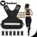 Wankeer Adjustable Weighted Vest for Women and Men, 4-10lb/11-20lb/21-30LB Adjustable Weighted Vest with Reflective Strip, Body Weight Vest for Walking, Running, Fitness, Strength Training. 
