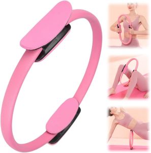 Pilates Ring Fitness Trainer 2025 New Pilates Circles for Workouts Beginners Men WomenYoga Rings Home Exercise Equipment Fitness Circle for Toning Arm Thigh