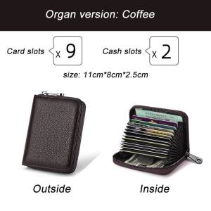 Men Wallet PU Lether card holder Multi-Card credit bank Cardholder Organizer Purse Wallet Dompet Lelaki