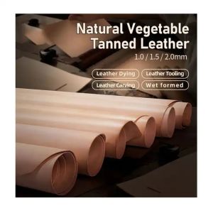 1 Square Feet Full Grain Natural Vegetable Tanned Cowhide Leather Handmade DIY Pre-cut Genuine Leather Craft