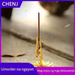 CHENJ 1Pc Incense Stick Holder Mini Lotus Fragrance Clip Incense Cones Censer Teahouse Sandalwood Base Home Decor