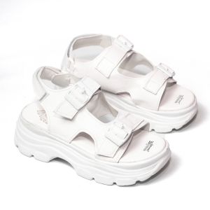 Sandal Wanita Wedges Candy Sole 5 Cm Hitam Hijau Ungu Moca Salem Putih (650)