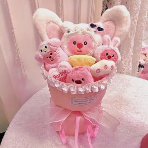 Capybara Plush Bouquet Cute Plush Doll Graduation Season Valentine Birthday Gift Anak Patung Comel