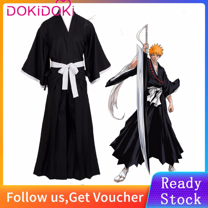 Dokidoki World Bleach Kurosaki Ichigo Robe Cloak Coat ญี่ปุ่นอะนิเมะคอ ...