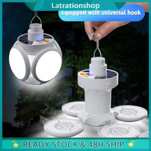 【New Arrival】 LED Soccer Light Bulb 1200mAh Rechargeable Solar Lantern with IPX4 Waterproof Design for Camping and Night Hiking