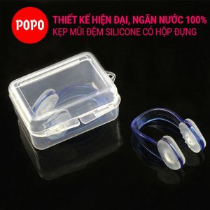 Kẹp mũi bơi siliicone NC1 mềm mại cho trẻ em và người lớn ngăn nước vào khoang mũi an toàn khi sử dụng POPO