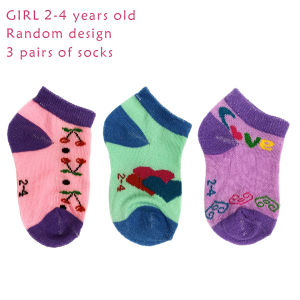 3pair/set Cute Baby Socks 2-4 years old Kids socks 100%Cotton Boys socks/Girls socks/sock HIEM