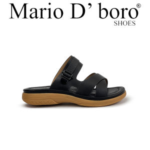 Mario D Boro Womens Flat Sandals LY 28918 Black/Old Rose C76