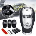 Universal Manual Transmission Car Gear Stick Shift Knob Shifter + 5/6 Speed 3 Caps. 