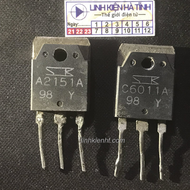 Cặp sò saken C6011A A2151A 2SC6011 2SA2151 chính hãng tháo máy-AH14-AH15