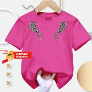 Kaos atasan anak Laki-Laki Batik Keren usia 1-12 tahun lengan pendek
