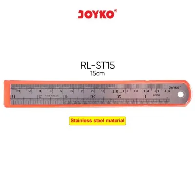 JOYKO RULER PENGGARIS BESI STAINLESS STEEL RL-ST (15CM - 100CM)