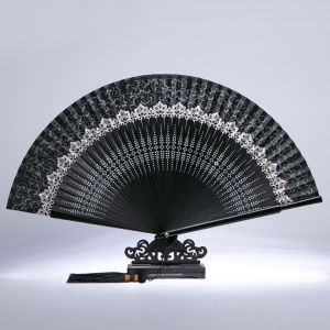 Yo-Fun HandHeld Bamboo Silk Folding Fan Japanese Chinese Charming Elegant Vintage Retro Style