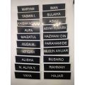 NAME TAG CIKGU SEKOLAH / PENJAWAT AWAM / KAKITANGAN KERAJAAN(75X25MM). 