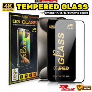 4K HD Clear ANTI-STATIC FULL TEMPERED GLASS for iPhone 17 16 15 14 13 12 series 17 Air 16E