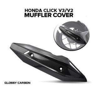 Honda Click Muffler Heat Protector Cover V1 V2 V3 Carbon Design Exhaust Pipe Guard for Motorcycle