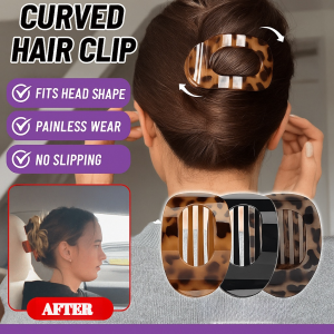 Retro Chic Half Up Hair Claw Clip Decorative Arc Shaped Hairpin for Back of Head Styling Womens Fashion Hair Accessories Hair Claw Clip Half Updo Vintage Hair Clip