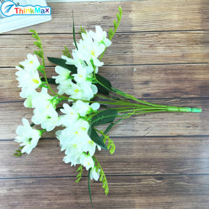2 cái bó hoa hoa giả Lan hồ điệp 9 Bó hoa giả chống tia cực tím cho trang trí phòng khách gia đình