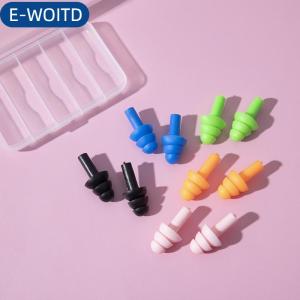 E-WOITD  Bơi không thấm nước cách nhiệt thoải mái nút tai tiếng ồn hủy bỏ cho giấc ngủ 5 cặp đầy màu sắc mềm Silicone nút tai