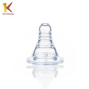 Satu Keluarga Dot Nipple Bayi BPA FREE C1174 Nipple Peristaltik S M L Dot Slim Neck Botol Susu Bayi