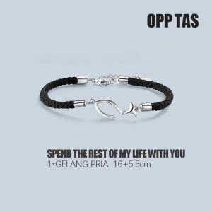 ITM Couple Bracelet Rest of Life A pair of black and beautiful black bracelets with adjustable three-dimensional zirconia