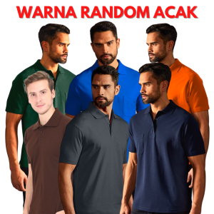 Kaos Pria Kerah polo Lengan Pendek Distro Wengki Polos