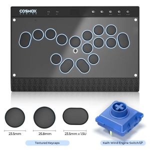 Haute42 Magnetic Hitbox Leverless Controller Game Controller For PC/PS4/PS5/Switch Stickless Arcade Stick Hitbox C16S