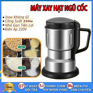 Máy Xay Hạt Khô Siêu Mịn Máy Xay Đa Năng Food Grinder Công Suất 300w Nguồn Điện 220v Máy Xay Ngũ Cốc Hạt Cafe Gia Vị Tiêu Bằng Điện Máy Xay Nhuyễn Các Loại Hat Quả Gia Vị  6 Lưỡi Dao Cối Nồi inox 304 An Toàn BH 1 Năm