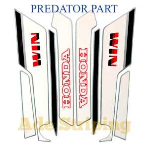STIKER STRIPING LIS LES BODY MOTOR HONDA WIN 1984 STANDAR FULL SET