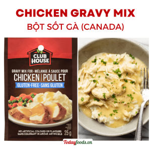 Gia Vị Làm Sốt Gà Chicken Gravy Club House 25G – Canada – Ăn Kèm Thịt Nướng Khoai Nghiền Sandwich
