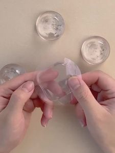 WH 6Pcs Transparent Silicone Door Stoppers Self Adhesive Mute Anti-Shock Handle Bumpers Home Wall Protector Pads