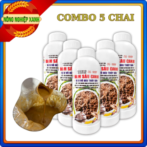 5 chai Dịch Đạm Sâu Canxi thủy sản vỗ béo tôm cá lươn ếch - chai 1 lít