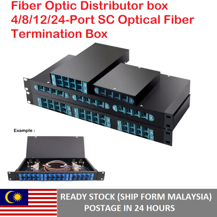 Fiber Optic Distributor box 4/8/12/24Port SC Optical Fiber Termination