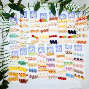 Set 5 kẹp tóc mái bé gái thức ăn đồ nướng kẹo kem sữa bánh ngộ nghĩnh phụ kiện tóc mái nữ cao cấp - thương hiệu Vợ Chồng Tôi