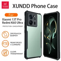 XUNDD Magnetic Case For Xiaomi 13 Ultra Case Airbags Shockproof Shell Back  Transparent Cover Lens Protection Folding Holder Case