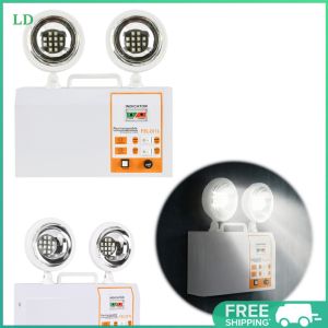COD [Free Shipping] Power Outage Safety LED Emergency Light with Wall Mount and Adjustable Heads for Business Use